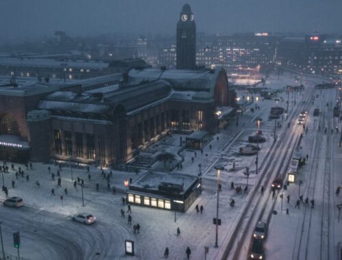 Helsinki zimą